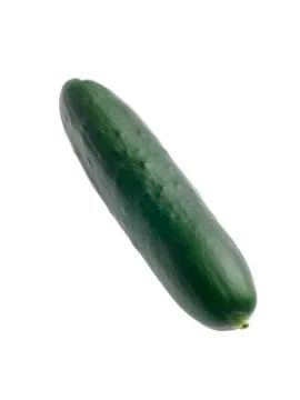 Cocumber on white background Stock Photos