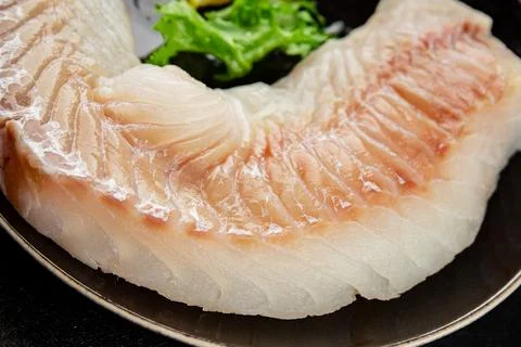 Cod fillet, raw fish seafood tasty snack fresh pescetarian diet gourmet foo.. Stock Photos