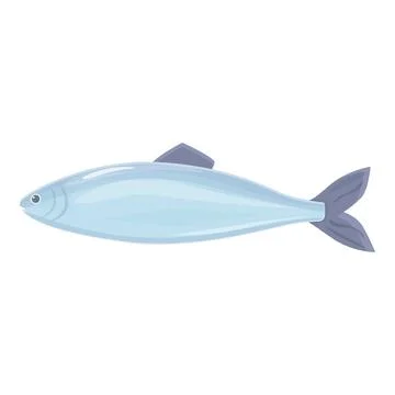 Cod fish icon cartoon vector. Sea herring Stock Illustration