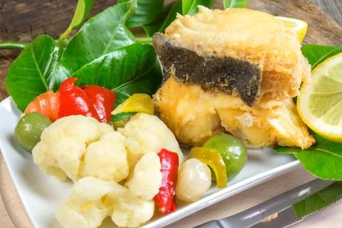 Cod fried Foto stock