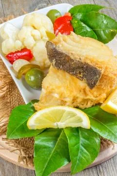 Cod fried Stock Photos