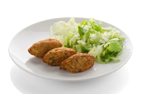 Cod fritters Stock Photos