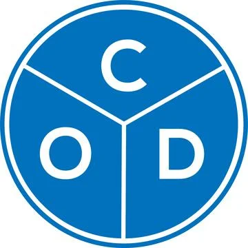 COD letter logo design. COD monogram initials letter logo concept. COD letter Stock Illustration