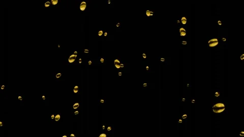 Cod liver oil capsules falling down against black background Stock Footage 341031643