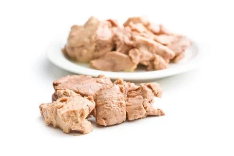 Cod liver in oil. Cod liver in oil isolated on white background. Copyright... Stock Photos