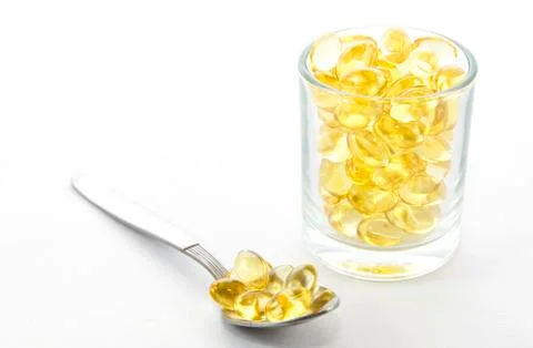 Cod liver oil 스톡 사진