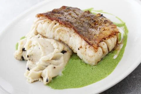 Cod with monks beard Stock Photos