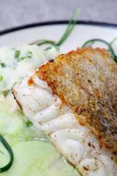 Cod with monks beard Stock Photos