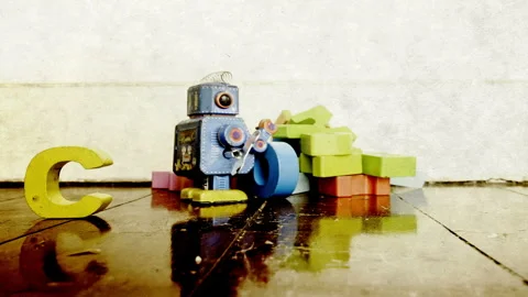 Cod robot retro 動画素材 338243055