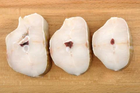 Cod steaks Stock Photos