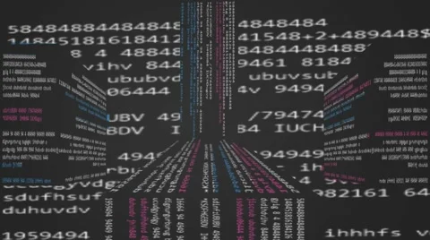 Code - in an advanced interface - perspective dimension -  buildings - vertic Stock Footage 64849258