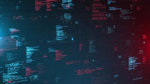 Code Analysis The Backbone of Big Data and Network Programming Stock Footage 255687372