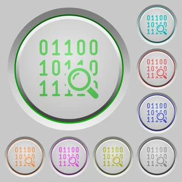 Code analysis push buttons イラスト素材