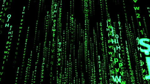Code and alphabet flow through technolog... | Stock Video | Pond5