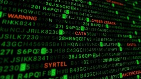 Code Animation 3D Transparent Background Green Stock Footage 88492552