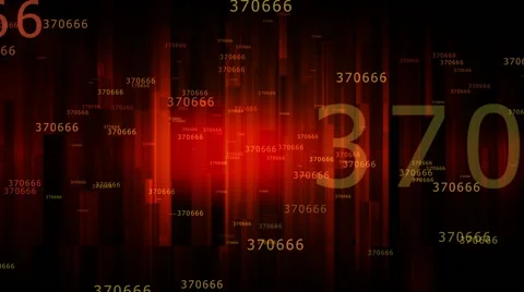 Code animation with bright red background.Technology concept.digital background Stock Footage 46464057