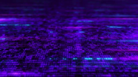 Code array movement 3D space Stock Footage 229678477