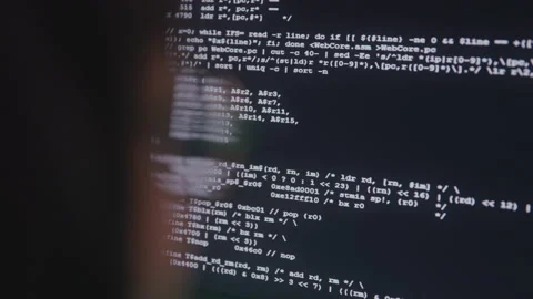 Code Being Typed Into a Computer Stock Footage 208786969