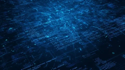 Code Big Data Cloud Computing Cybersecurity, Cybersecurity. Big data global Stock Footage 333791513