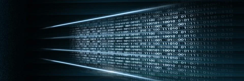 Code binary interface and black background イラスト素材