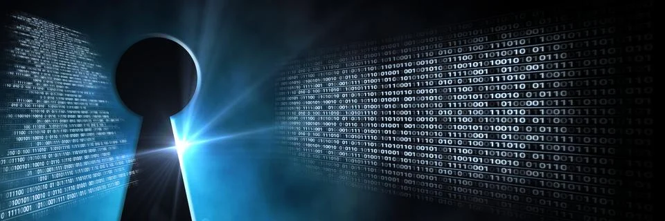 Code binary interface and dark background イラスト素材