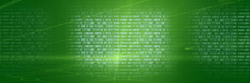 Code binary interface and green background イラスト素材