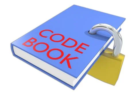 Code Book concept Stock Illustration