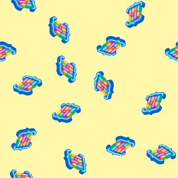 Code brackets with letters nlp isometric icon seamless pattern 스톡 일러스트