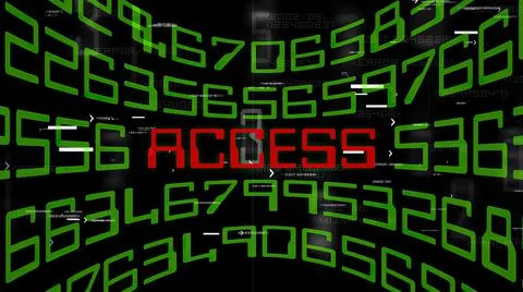 Code braking gets access data Illustration