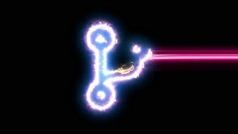 Code branch icon reveal. Blue, yellow, pink colors smoothly shimmer and form a n Stock Footage 151883660