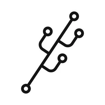 Code Branch Icon Set Git Workflow Illustrations for Software Developers 스톡 일러스트