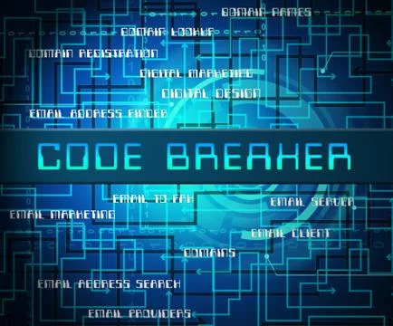 Code Breaker Decoded Data Hack 2d Illustration Stock Illustration