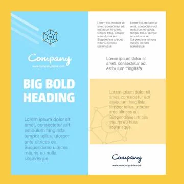 Code Business Company Poster Template. with place for text and images. vector 스톡 일러스트