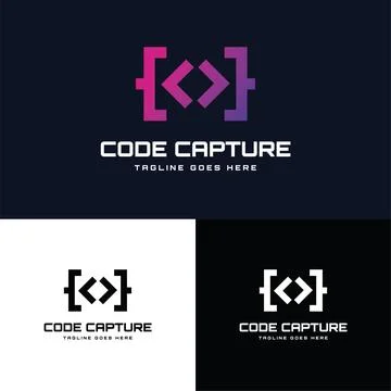 Code Capture Logo Stock Illustration