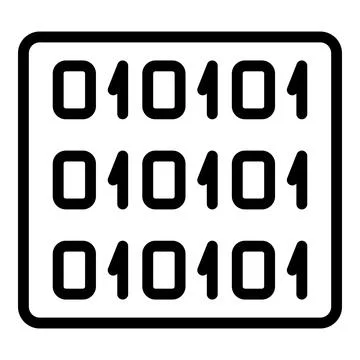 Code chat interface icon, outline style Illustrazione stock