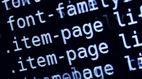 Code close up Stock Footage 48719913