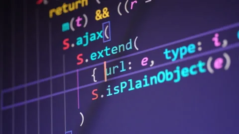 Code close up Stock Footage 143325692