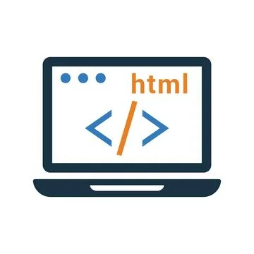Code, coding, html icon. Simple editable vector graphics. Stock Illustration