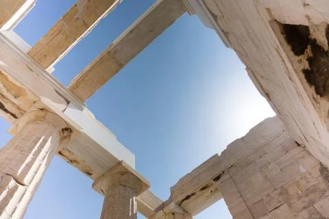 The code colon under the sky. Athens, Greece 스톡 사진