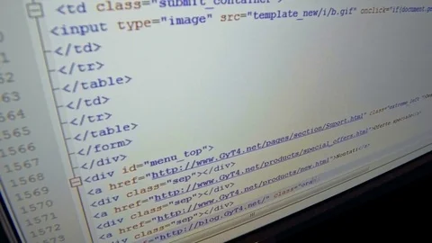 Code on computer screen Stock Footage 78036646