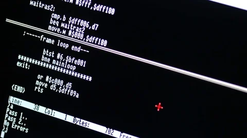 Code on a computer screen Stock Footage 79582297