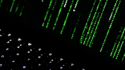Code on a computer screen Stock Footage 79582458