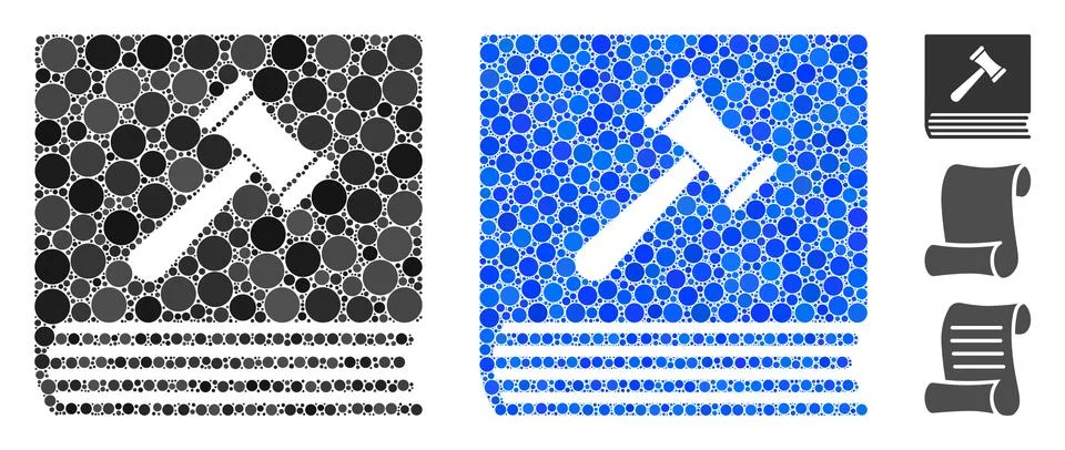 Code of Conduct Composition Icon of Spheric Items Illustrazione stock