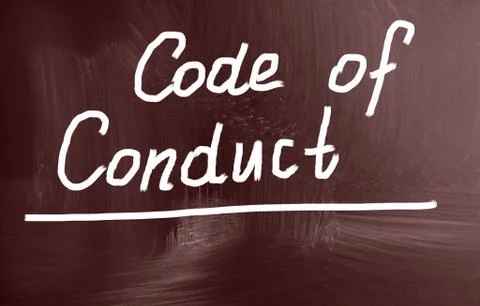 Code of conduct concept Stock Illustration