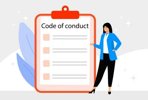 Code Of Conduct Concept Illustration Stock Illustration