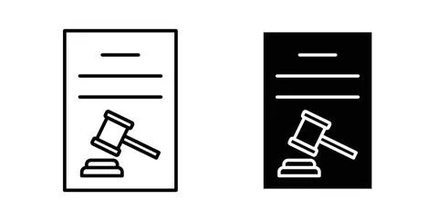 Code of conduct icon collection in black, Line icons, flat symbols 스톡 일러스트