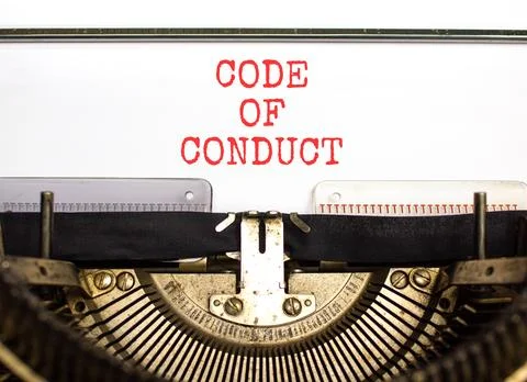 Code of conduct words symbol. Concept words Code of conduct typed on beauti.. Stockfoto's