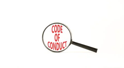Code of conduct words symbol. Concept words Code of conduct on beautiful ma.. 스톡 사진