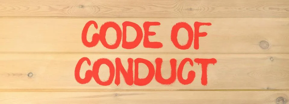 Code of conduct words symbol. Concept words Code of conduct on beautiful wo.. 스톡 사진