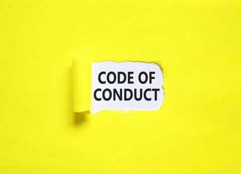 Code of conduct words symbol. Concept words Code of conduct on beautiful wh.. 写真素材